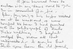 Letter (3 page 1) addressed to Mrs Audrey Martin from Mrs Mona Owen with Kirby family reminiscences.
