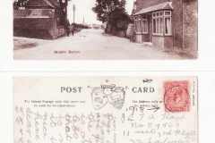 16th August 1918 postcard of North Street looking east. Postcard addressed to Floyd, British Expeditionary Force, France. Daughter to father.