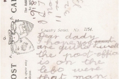 16th August 1918 postcard of North Street looking east. Postcard addressed to Floyd, British Expeditionary Force, France. Daughter to father.