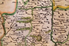 1673 Richard Blome Encyclopedia Britan(n)ia - North Oxfordshire.