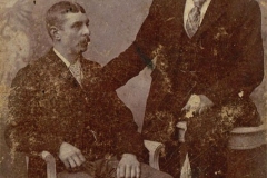 Two young men, one possibly Aubrey West. Photograph taken in Birmingham.
