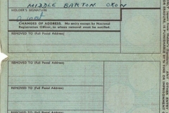1945 Aubrey West's identification card.