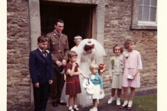 1960s. Wedding of Delia Wyatt and Alan Coles at the Methodist Chapel.