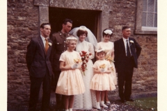 1960s. Wedding of Alan Coles and Delia Wyatt at the Methodist Chapel.
