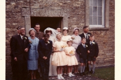 1960s. Wedding of Alan Coles and Delia Wyatt at the Methodist Chapel.
