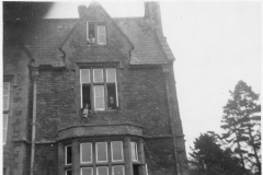 1942. Back view of Hostel, Westcote Barton Manor. Olive and my bedroom - top floor.