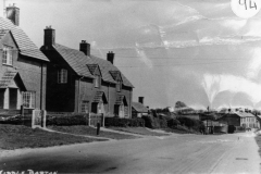 c. 1940 31/33/35 North Street looking east. These houses were built in 1928. Note the standpipe installed in 1938.