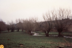 January 1993 The brook from the Dock.