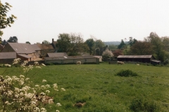 Rear of Holliers Farm from North Street. Date stone for the farm of 1714.