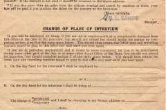 Florence Farley, after returning to the Bartons in 1940 to start work in the Mill Lane shop, applies for war work.