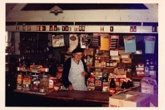 c 1970. Florence Lillian Farley in the shop.