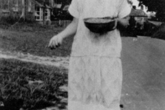 1920s Mrs. Potter opposite 11 Enstone Road.