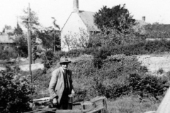 1930s George Davies in the garden of 7 Mill Lane.