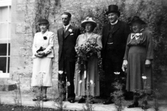 20th July 1949 Gladys Lindsay, Charles Gibbons, Winnie Gooding, Reverend William Lindsay and Julia Gooding.