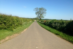 Empty-roads-Towards-Steeple-Barton-Church