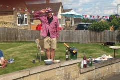 Social-distancing-Tim-Fowler-being-patriotic-in-Rectory-Crescent