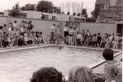 1976 First Swimming Gala and opening of the swimming pool.