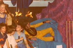 c. 1978 - The Amazing Technicolour Dreamcoat Production. Martin Cox (Headteacher) as Pharoah.