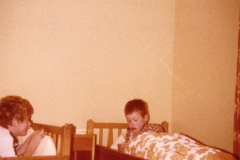 c. 1980 Barnes Close. Simon Day and Simon Coombes.