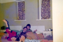 c. 1980 Barnes Close. ? Stillman, Simon Day, Nicholas Taylor and Gary Harrison.