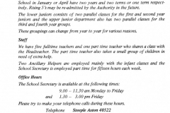 1975-79 Middle Barton School Parents' Handbook.