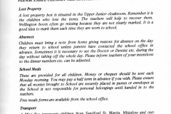 1975-79 Middle Barton School Parents' Handbook.