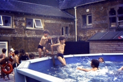 1966-69 Middle Barton School - Washington Swimming Pool donated by the Washington Family. Teacher Jo De Luc. Pool in use until the simmer of 1976.