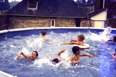 1966-69 Middle Barton School - Washington Swimming Pool donated by the Washington Family. Teacher Jo De Luc. Pool in use until the simmer of 1976.