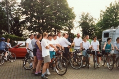 May 1998 School PTA sponsored cycle ride. Jeremy Clarkson.