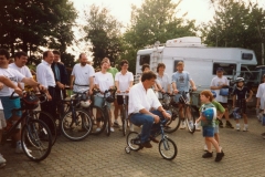May 1998 School PTA sponsored cycle ride. Jeremy Clarkson.