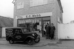 1970 Robert and John Webb by the Worton road shop. Ron was then running their shop at Sandford St. Martin.