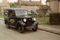 Rob Webb's van, used in the 1970's when Webb's still had the shop in Sandford.