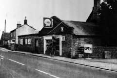 1965 Shop built in front part of the Three Horseshoes. Roy Pratley and his wife Ann.