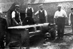 Early 1900s. Work on Westcote Barton Rectory.