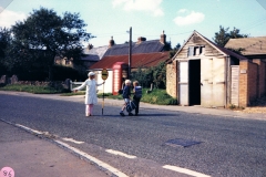 October 1986. Christine Robey, Crossing Lady.