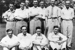 1935 Back: Jock Smith, George Kirby, Bert Gross, Sid Cox, George Hughes, Tom Cattle?, Bill Hudson. Front: Billy Stewart, Ken Castle, Jessie Stewart and Harold Stewart.