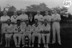 1950s Back: Jim Moulder, Ralph Mitten, Derrick Jarvis, Betty Moulder (Hughes). John Brooks, Ron Gascoigne. Front: Jack Sharp, Glyn Cox, Bill Gascoigne, George Hughes and Jack Cox.
