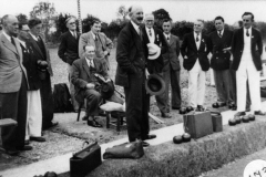 Tom Cattle, ?, ?, KenCastle, ?, Callow, ?, Jesse Stewart. Gilbert Newman (seated), Major Fleming (front).