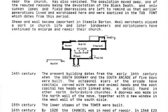 Steeple Barton Church history - 1.