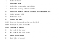 September 1988 Index of photographs by John Madden.