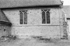 September 1988 South view showing mediaeval coffin (JM).
