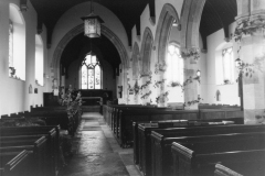 September 1988 Interior, decorated for harvest festival (JM).