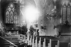 1924 Harvest Festival. Photo taken from picture hanging in the Church in 1987.