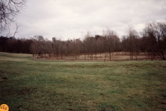 January 1993 Steeple Barton panorama: view of medieaval fishponds.