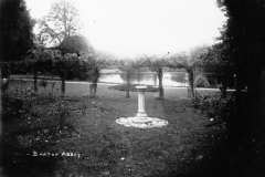1920s Sundial (in original position) presented by the staff to Mr. and Mrs. A. W. Hall of Barton Abbey on the occasion of their Golden Wedding in 1913.