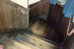 1986 Barton Abbey, old staircase.