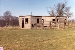 1986 War time buildings near the hoar stone remains.