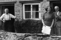 1940s Turnpike cottages - Mr Matthews and relative Miss Elsie Matthews.