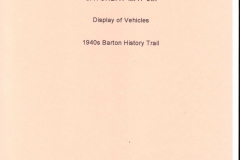 Saturday May 6th - Display of Vehicles.