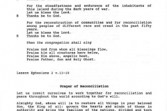 7 May V.E. Day commemoration. Order of service for the ceremony - 4.